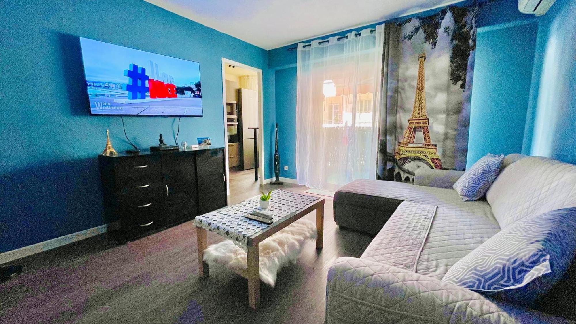 Confortable Studio A Nice Centre Cote Plage Bel Terrasse Paddle 외부 사진