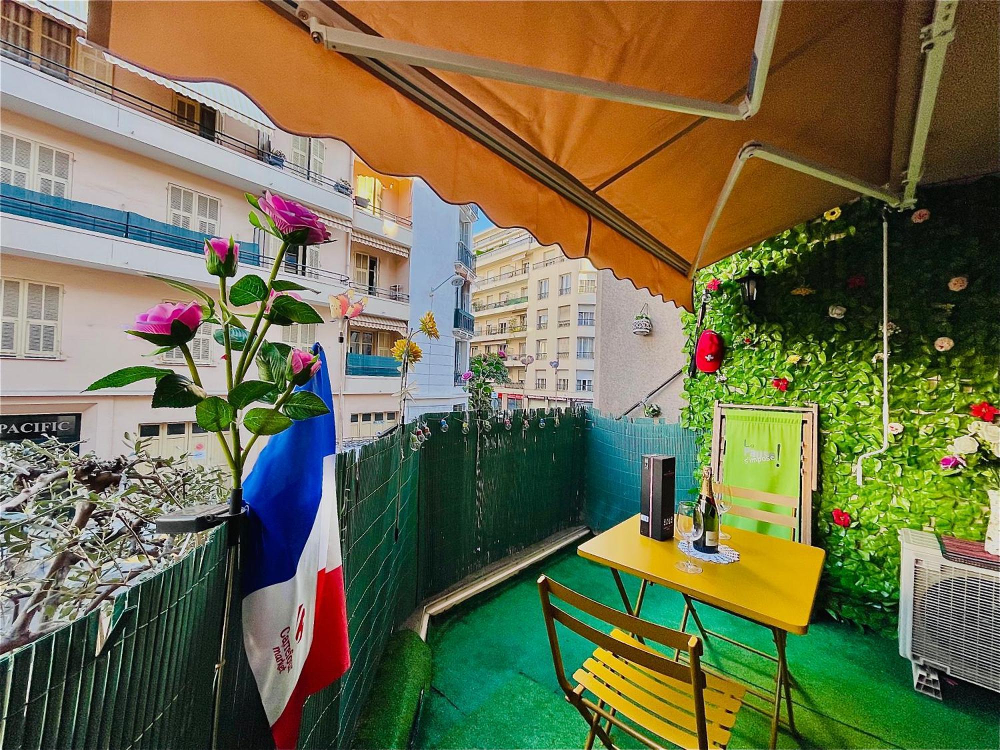 Confortable Studio A Nice Centre Cote Plage Bel Terrasse Paddle 외부 사진