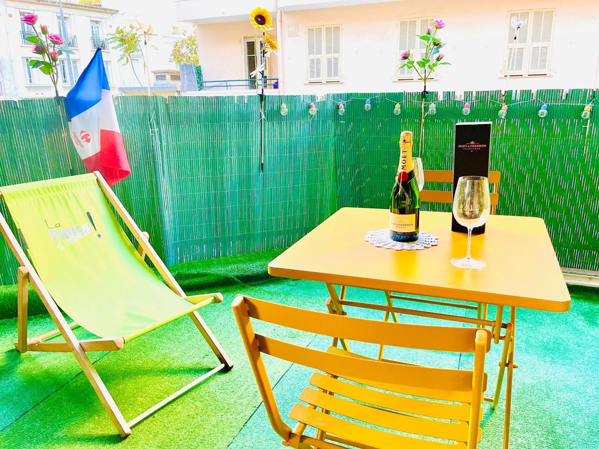 Confortable Studio A Nice Centre Cote Plage Bel Terrasse Paddle 외부 사진