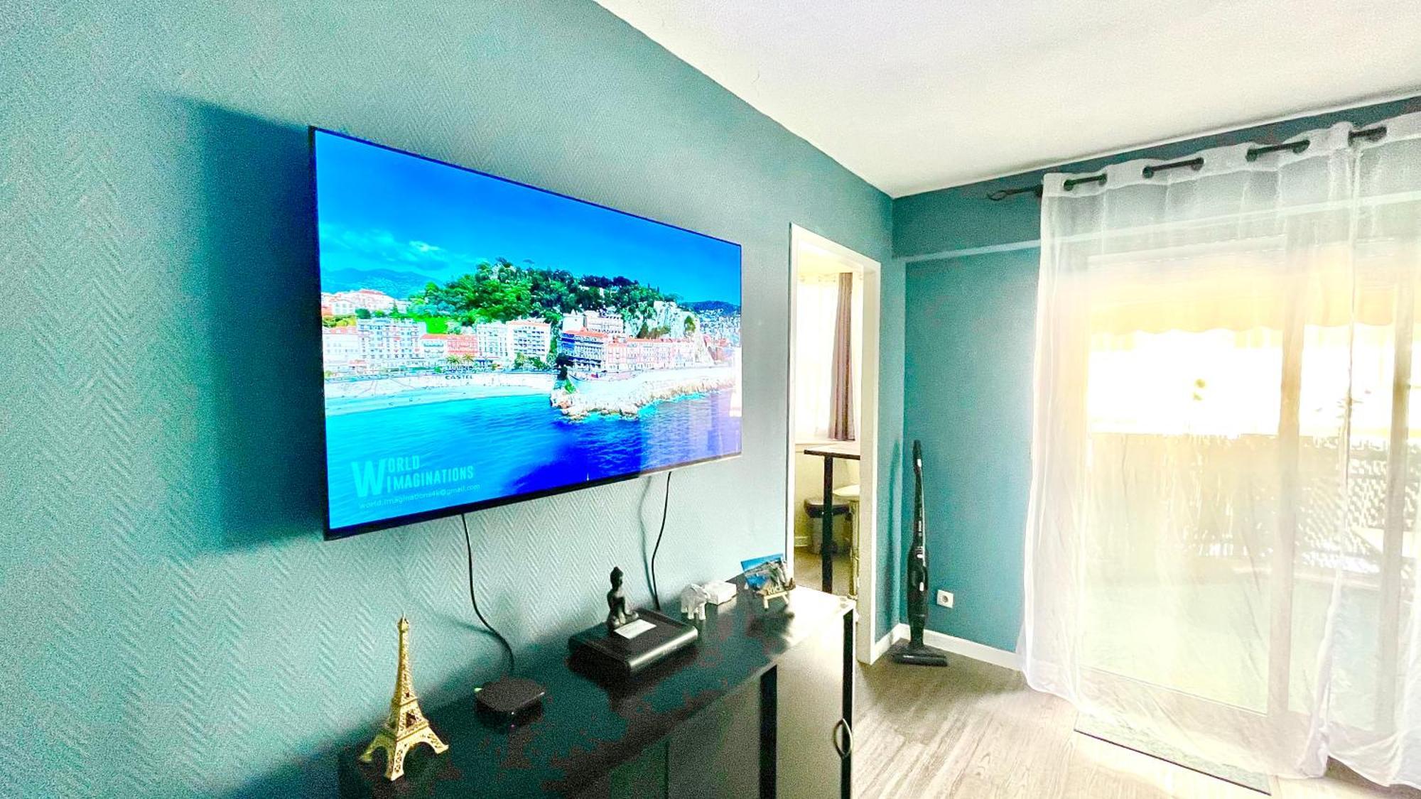 Confortable Studio A Nice Centre Cote Plage Bel Terrasse Paddle 외부 사진